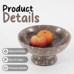 Chic 25cm Marble Fruit Bowl