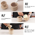 Marble Butter Crock