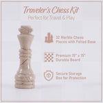 38cm Chess Set Black Zebra And Verona