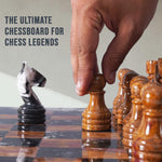38cm Chess Set Black Zebra And Red