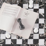 38cm Chess Set Black Zebra And White