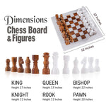 30cm Chess Set White And Red