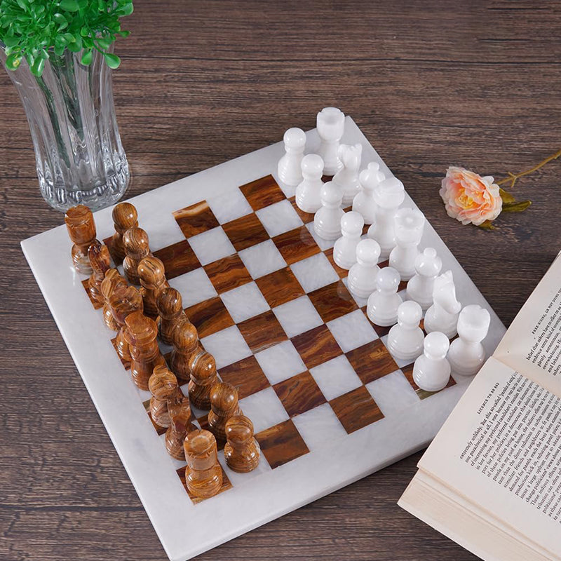 30cm Chess Set White And Red