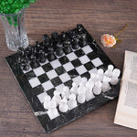30cm Chess Set Black Zebra And White