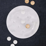 Tic Tac Toe 10" Inches White & Coral