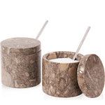 Salt Cellar Set of 2 With Spoon