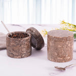 Salt Cellar Set of 2 With Spoon