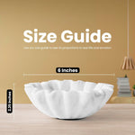 6 inches ruffle bowl